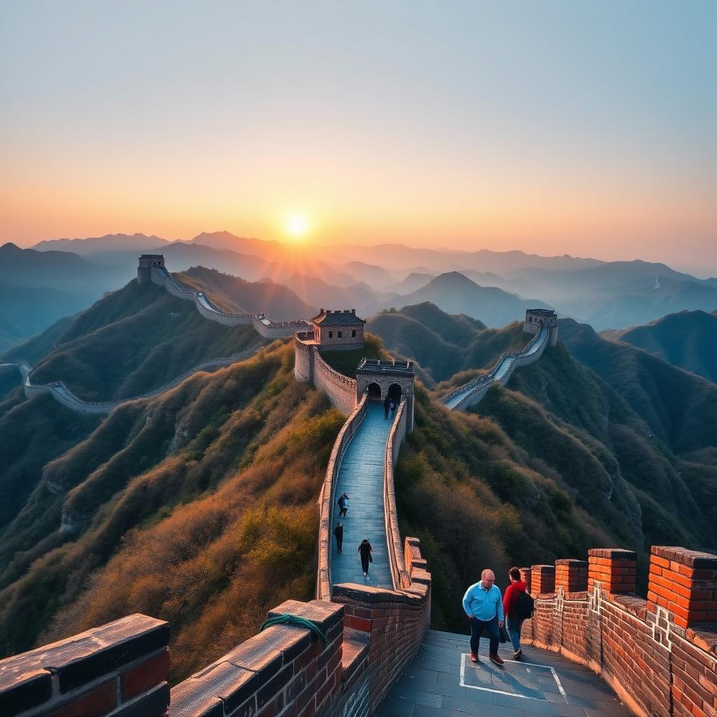 Great Wall of China at sunrise, best places to visit in China for first-timers - hero